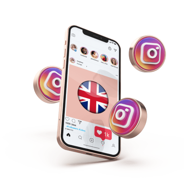 Acheter des Followers Instagram Anglais (Royaume Uni)
